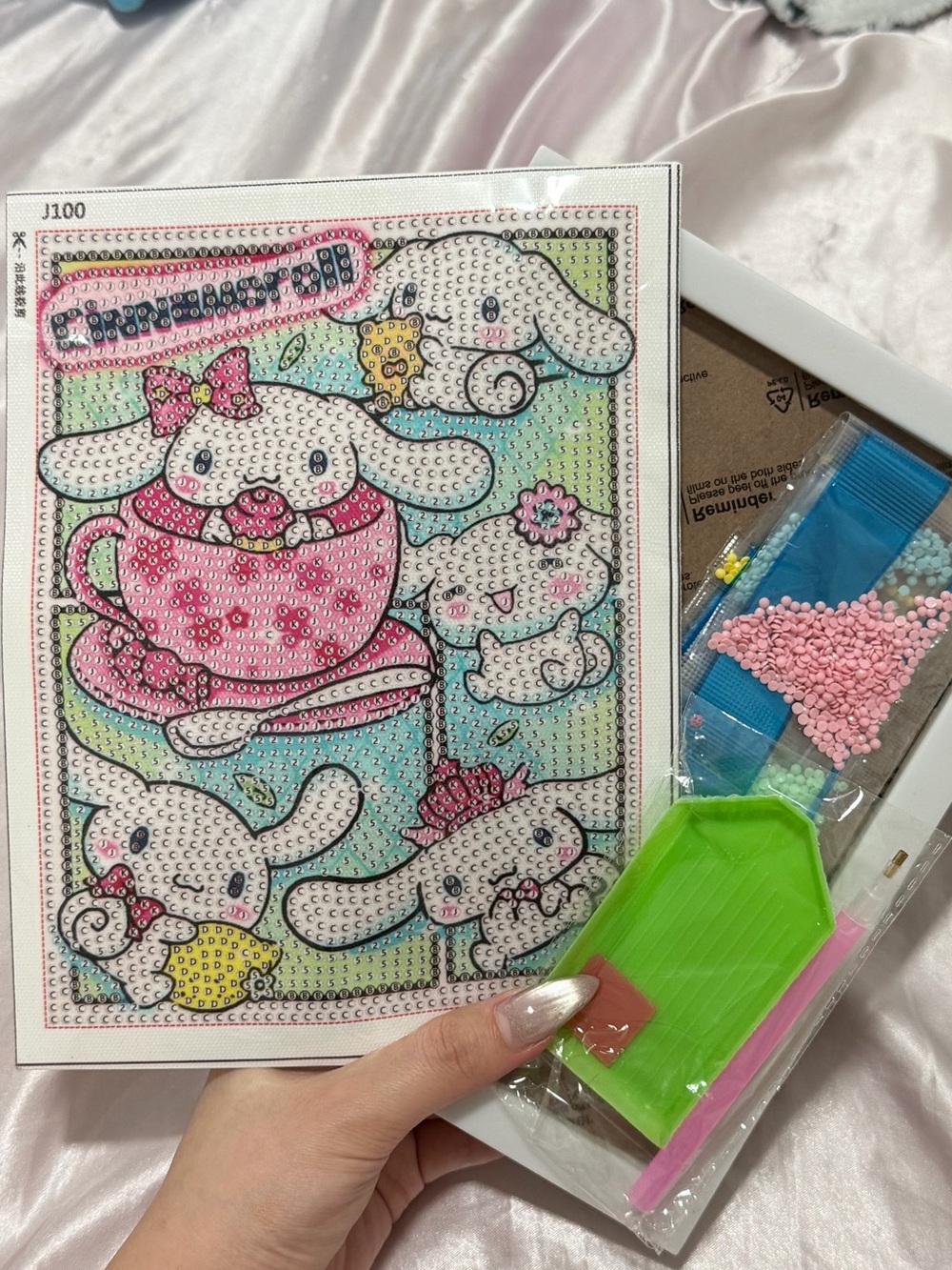 Sanrio Cinnamoroll Pink and Blue Diamond Art Kit